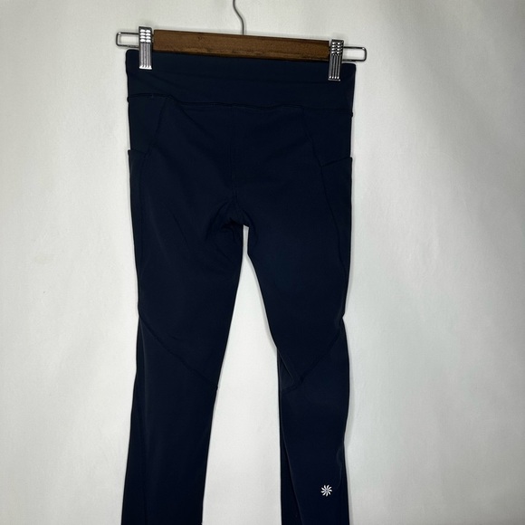 Athleta Blue Leggings High Waist Ankle Length - Picture 4 of 7